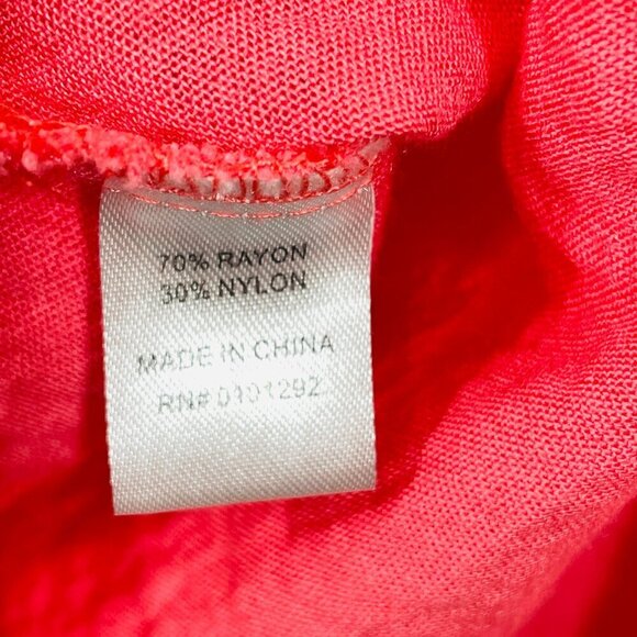 Lulu B Size M‎ Blouse Pink Blouse Cutout Sleeves Rayon Lagenlook - Picture 5 of 5